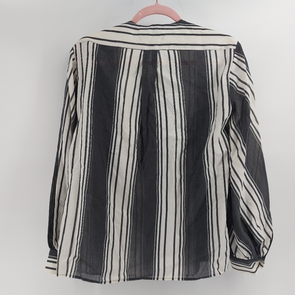 Judith & Charles striped cotton linen  tunic - Picture 7 of 7